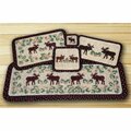 Capitol Earth Rugs Wicker Weave Placemat- Moose and Pinecone 86-019MP